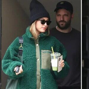 Sandy Liang Green Jansport Fleece [Cropped, Sold Out] - Size XS